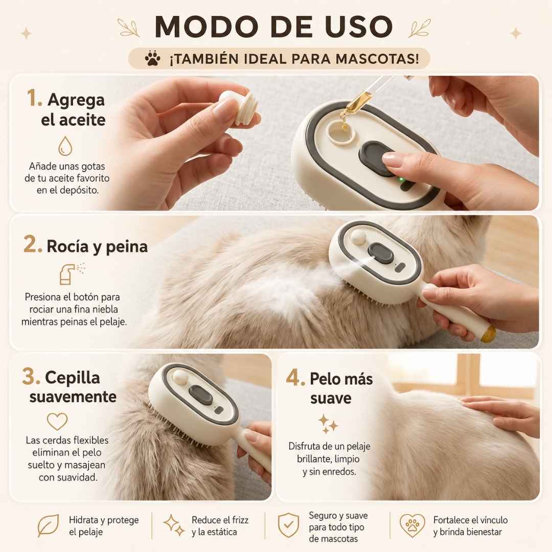 CEPILLO VAPOR CAPILAR MASAJE