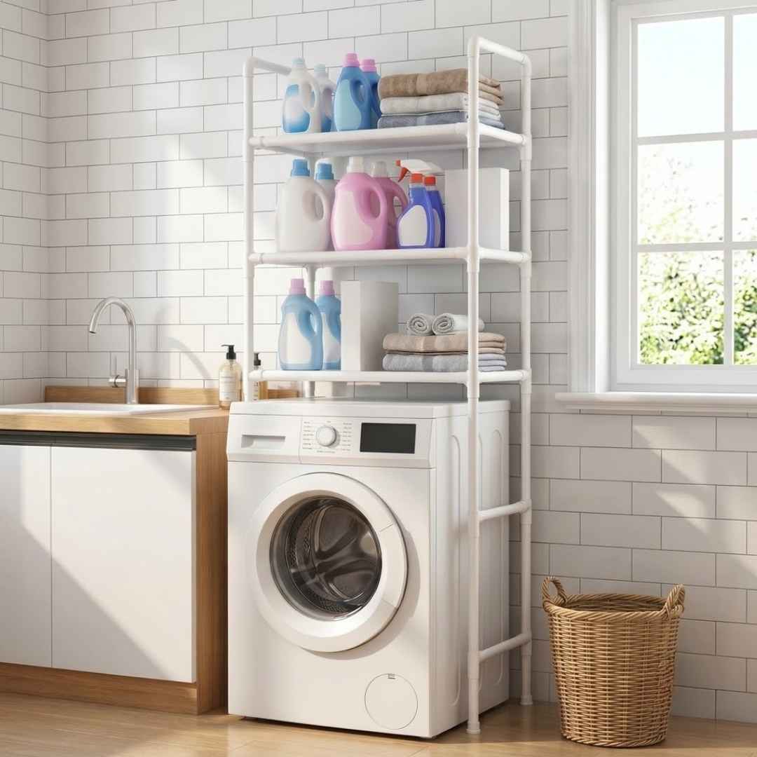 Organizador Para Baño Estante Blanco