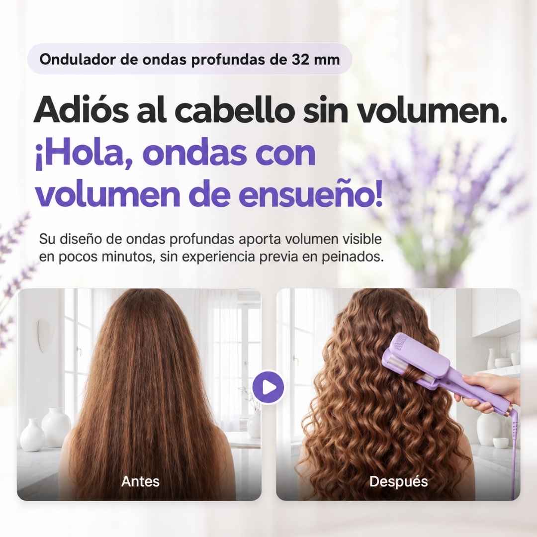 Ondulador Mágico Inalámbrico: Ondas Divinas en Minutos (¡Sin Quemarte!)