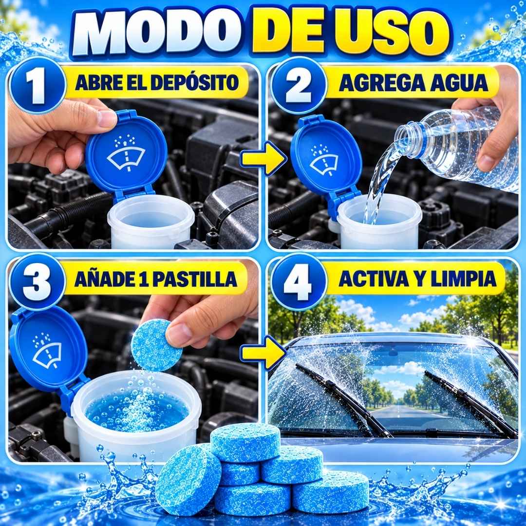 Pastillas Limpiaparabrisas x12: Visión Clara al Instante
