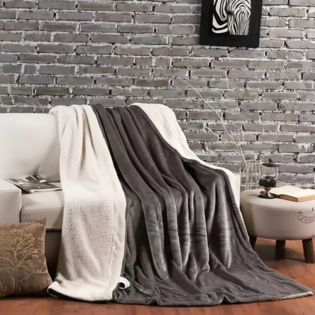 Cobija Premium Piel de Conejo King Ovejera – Lujo y suavidad en cada descanso