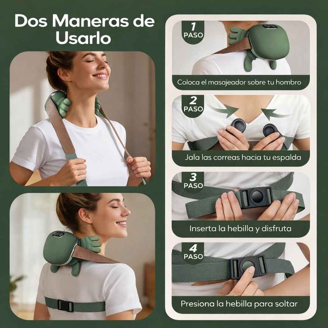 Masajeador Cervical y Corporal: Adiós a las tensiones en la cervical, cuello y hombros