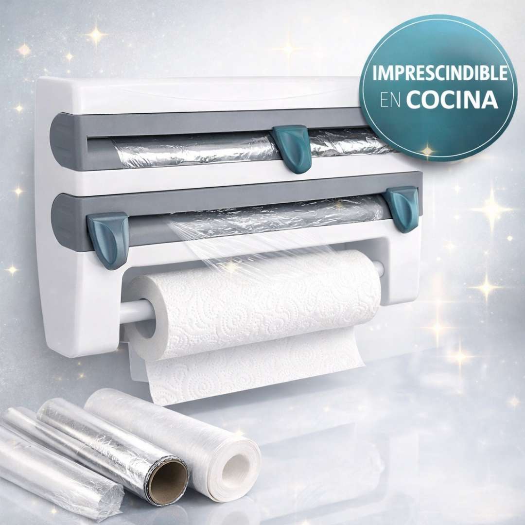 Organizador Multifuncional de Cocina 4 en 1 – Ordena, Corta y Ahorra Espacio en Tu Cocina