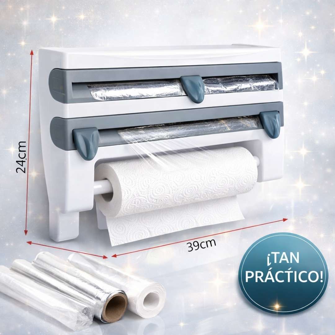 Organizador Multifuncional de Cocina 4 en 1 – Ordena, Corta y Ahorra Espacio en Tu Cocina