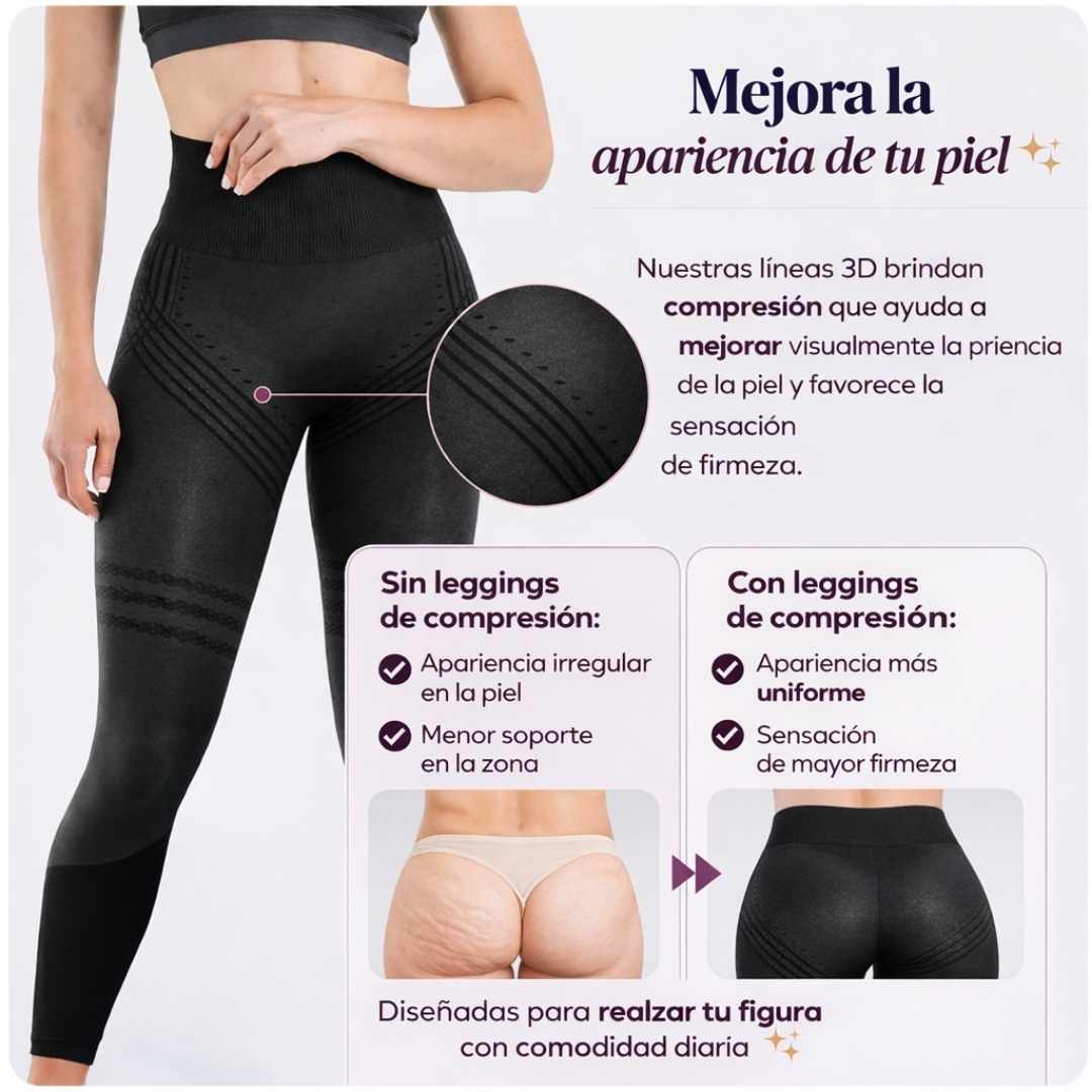 Leggins con Neopreno 3D: Realza tu Figura y Siéntete Segura al Instante