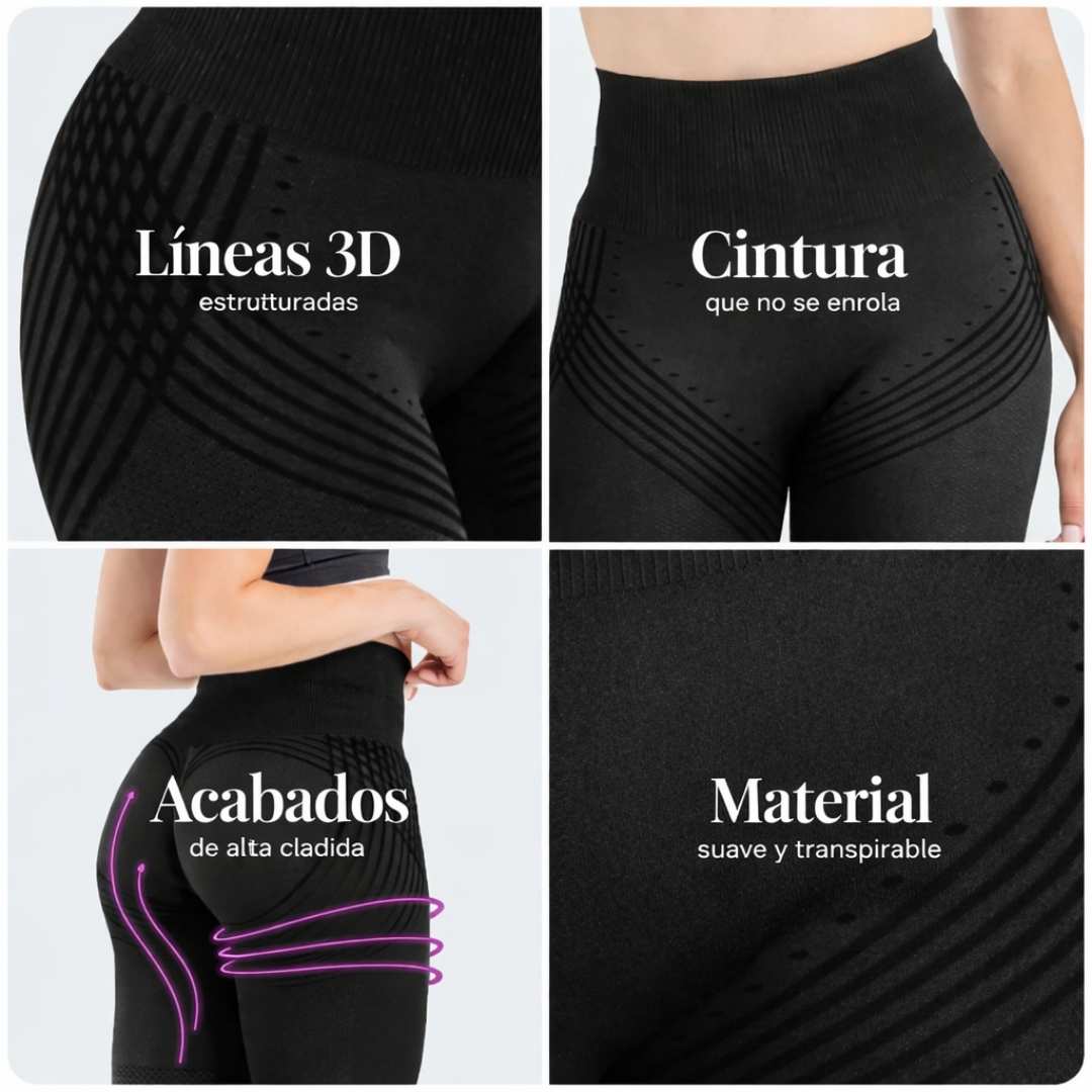 Leggins con Neopreno 3D: Realza tu Figura y Siéntete Segura al Instante