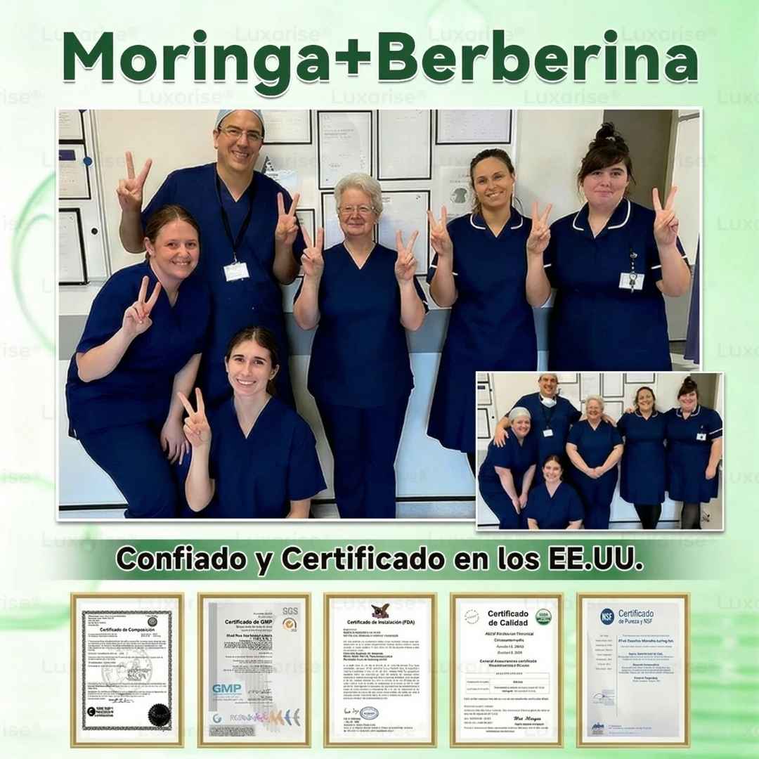 PARCHES AVANZADOS NATURALES MORINGA CON BERBERINA X 30 + OBSEQUIO🎁