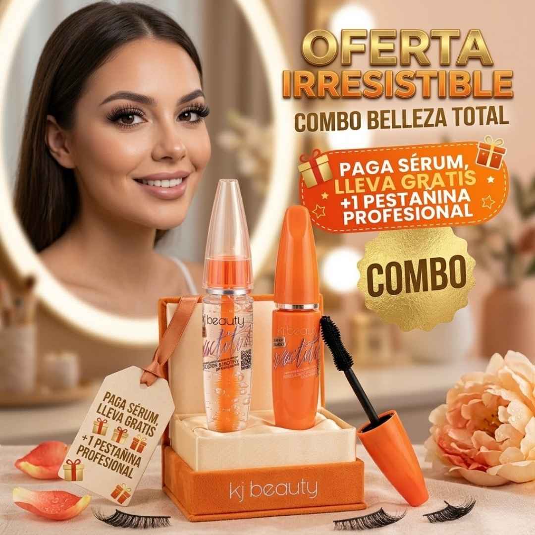 Combo Exactitud: Serum Potenciador de Crecimiento + Pestañina Profesional Gratis🎁