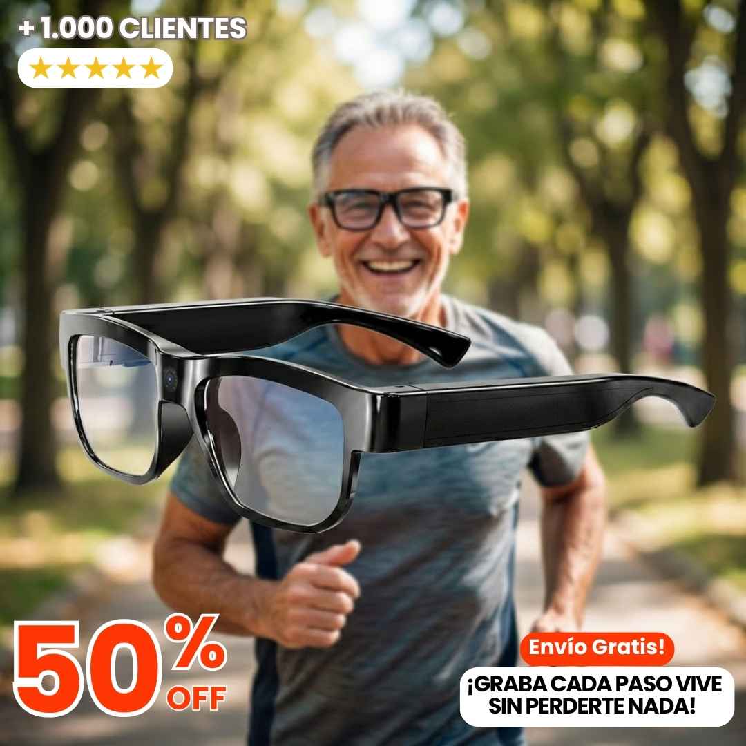 Gafas de Acción HD: Graba Cada Recorrido en Primera Persona sin Ocupar tus Manos