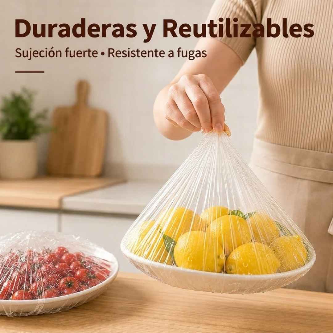 Tapas Silicona Ajustables x 6 Unidades - Conserva Tus alimentos Frescos y Tu Nevera Sin Olores