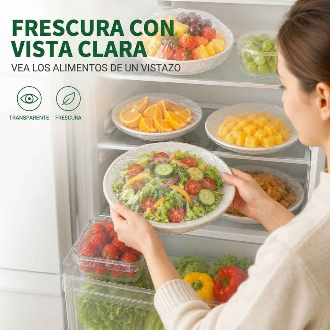 Tapas Silicona Ajustables x 6 Unidades - Conserva Tus alimentos Frescos y Tu Nevera Sin Olores