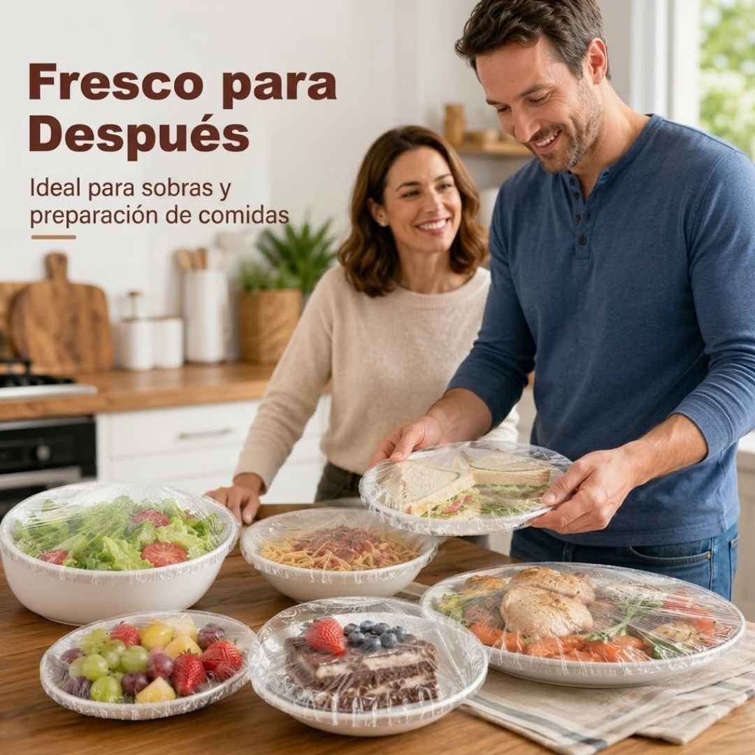 Tapas Silicona Ajustables x 6 Unidades - Conserva Tus alimentos Frescos y Tu Nevera Sin Olores