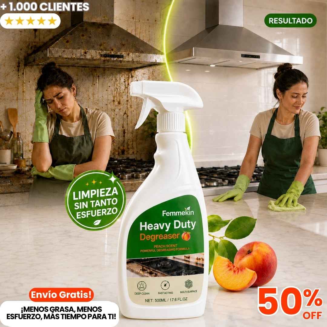 Desengrasante Mágico Heavy Duty: Limpia en Segundos Sin Refregar