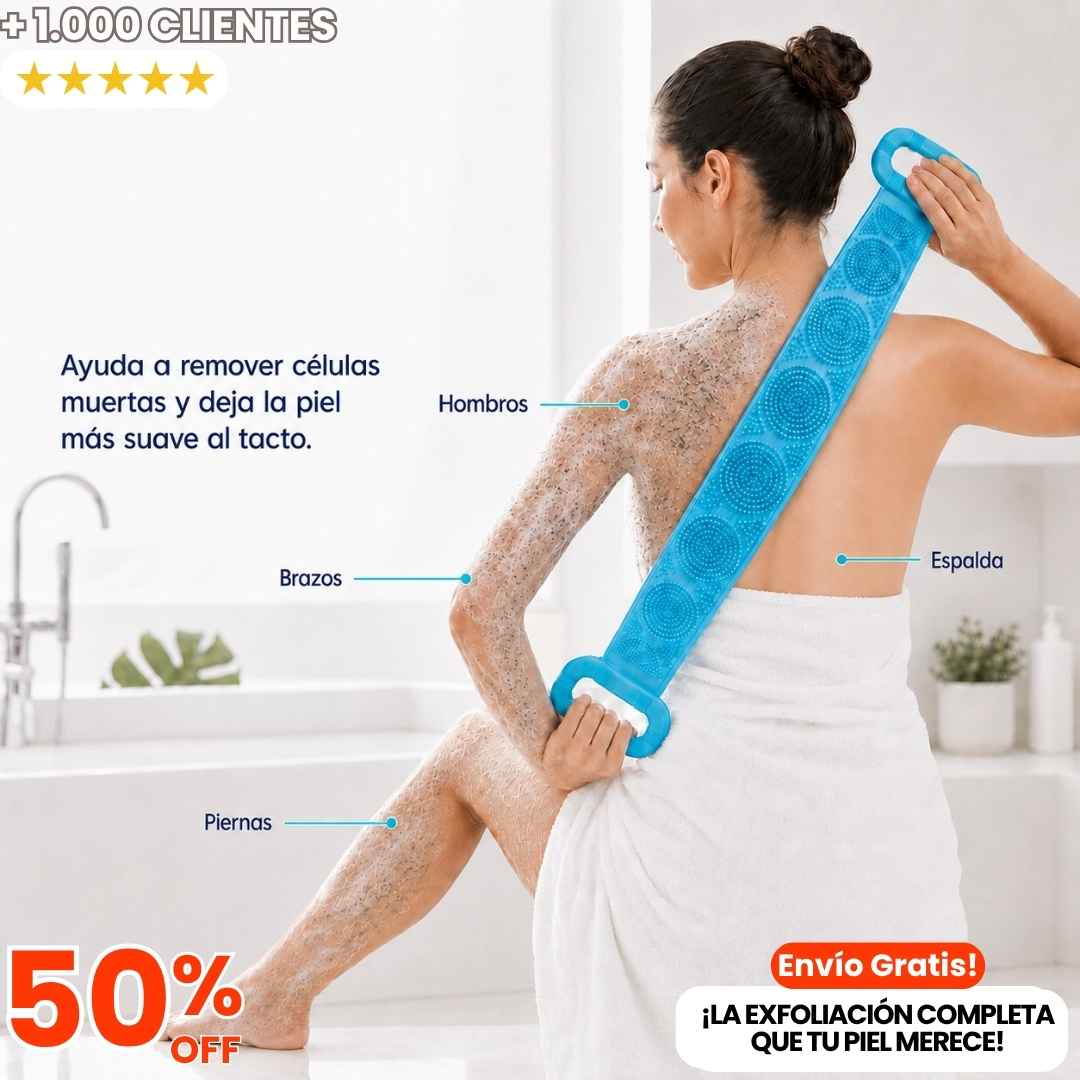 Banda Exfoliante de Silicona: Cuerpo Suave y Cero Piel Muerta 🚿✨