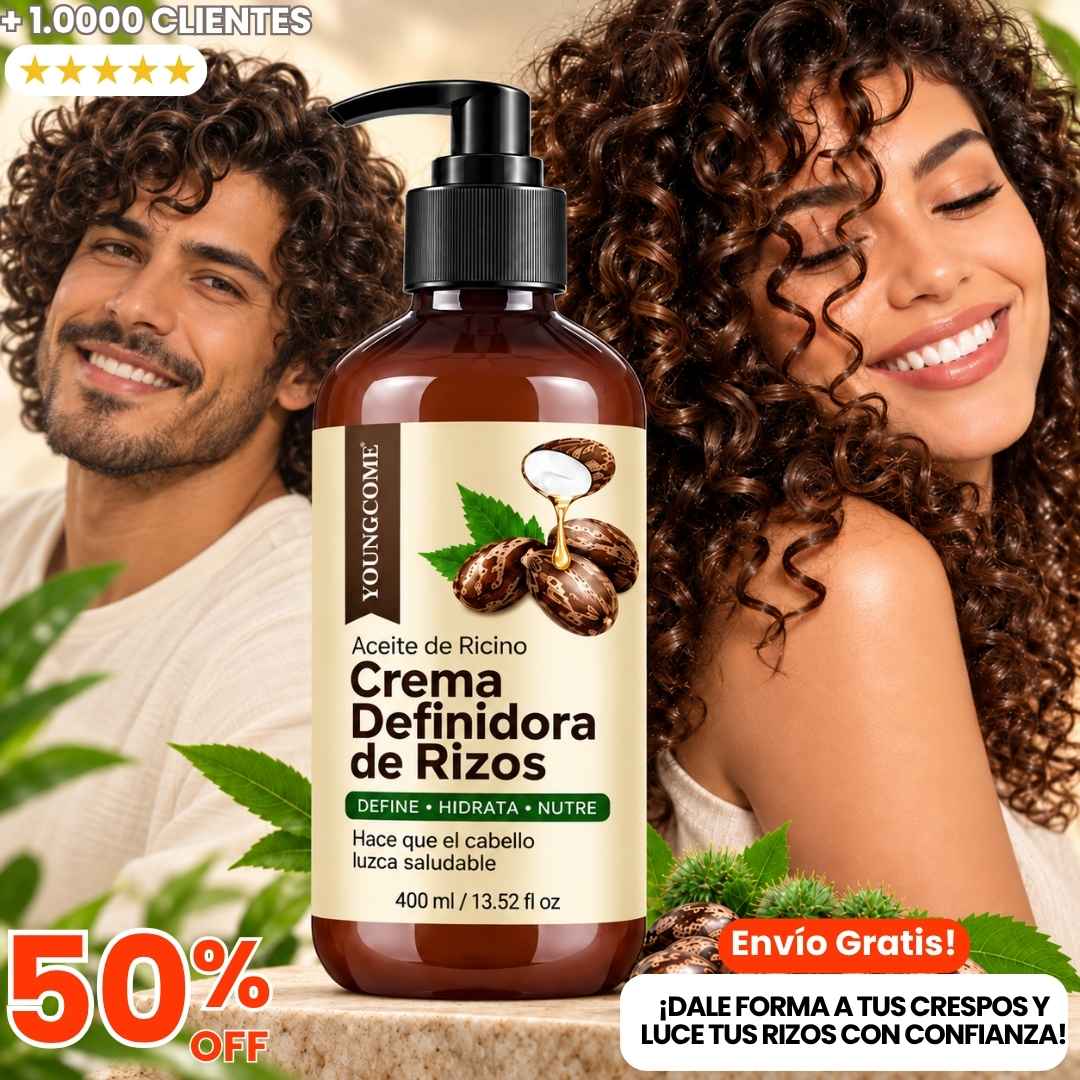 Crema Definidora de Rizos YOUNGCOME: ¡Crespos perfectos y sin frizz todo el día!