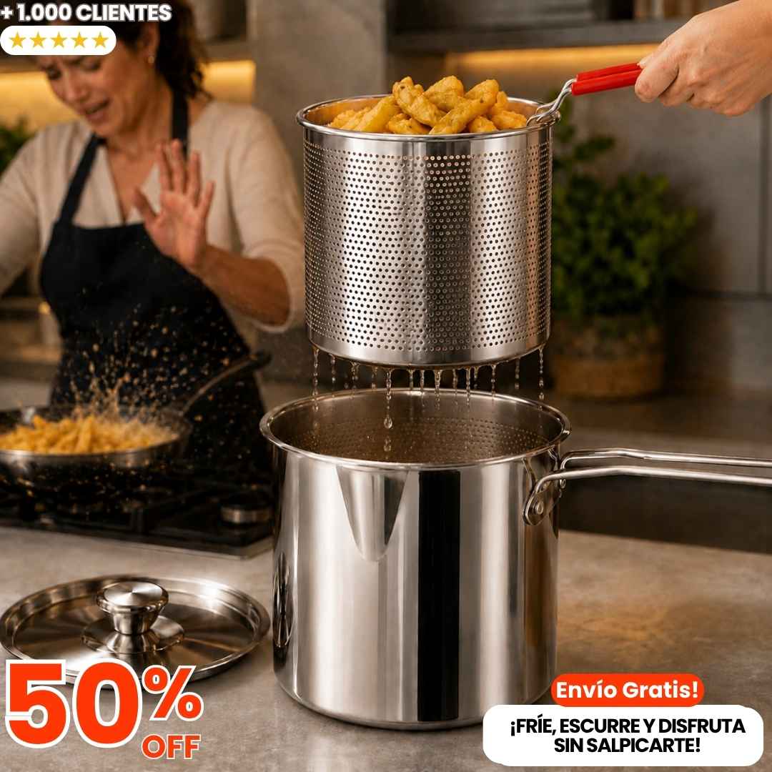Freidora Escurridora Pro: Cocina rápido, seguro y con sabor irresistible