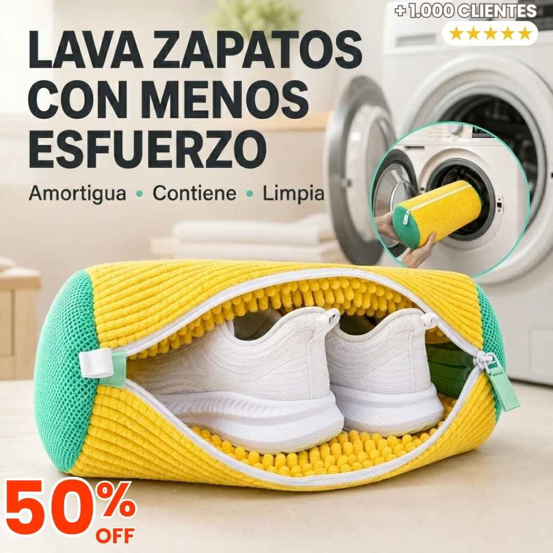 Bolsa Mágica para Lavar Tenis: Zapatos Limpiecitos en la Lavadora sin Dañarlos.