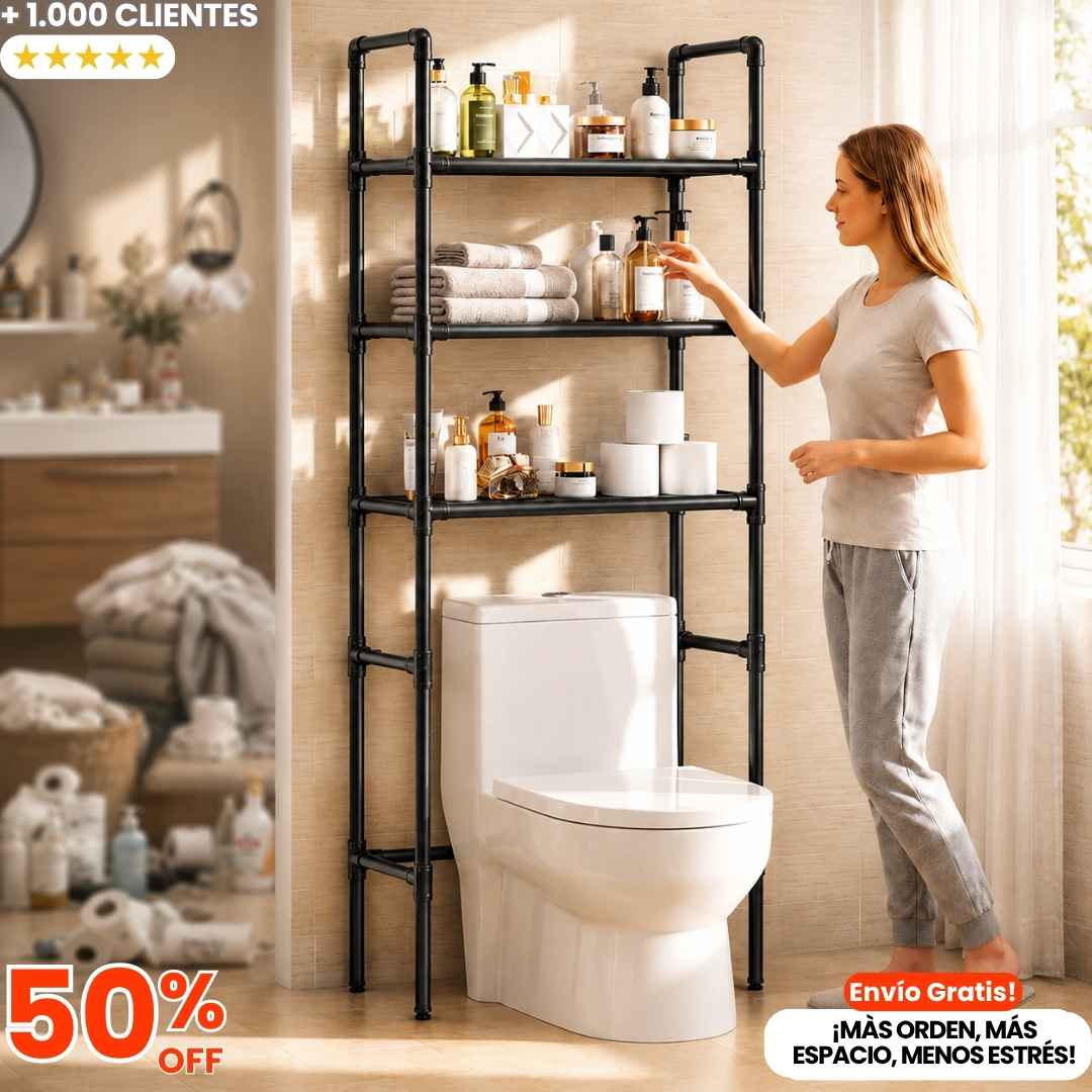 Organizador Para Baño Estante Blanco