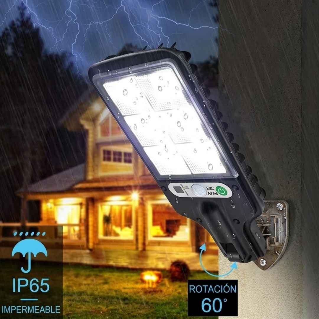 Lampara Reflector Led Con Panel Solar - Oferta X2