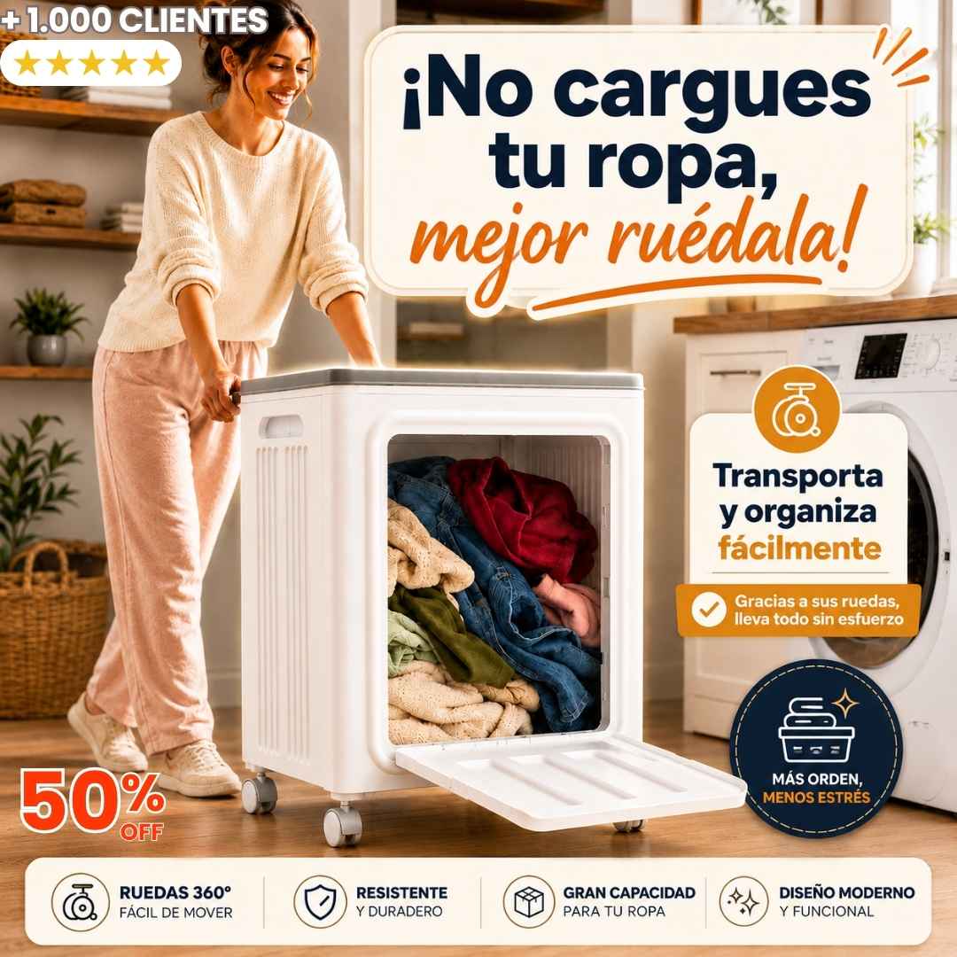 Cesta organizador lavanderia DROPI CUP