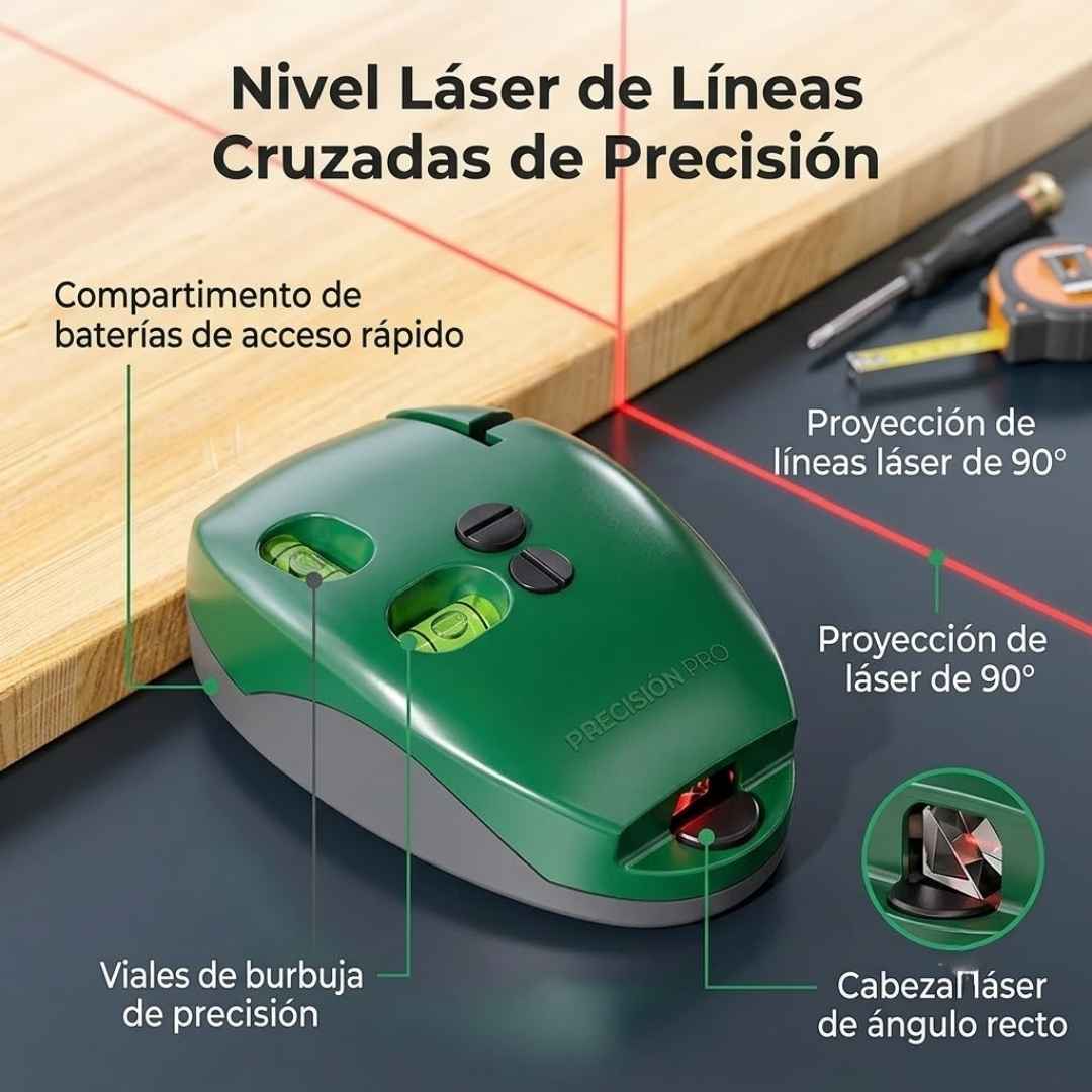 Nivel Laser 90 Grados- Precisión y Elegancia En Tus Proyectos