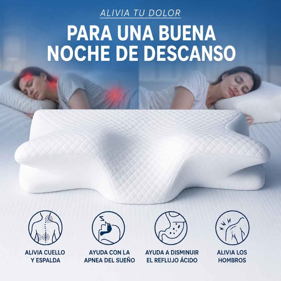 almohada cervical ortopédica estrella