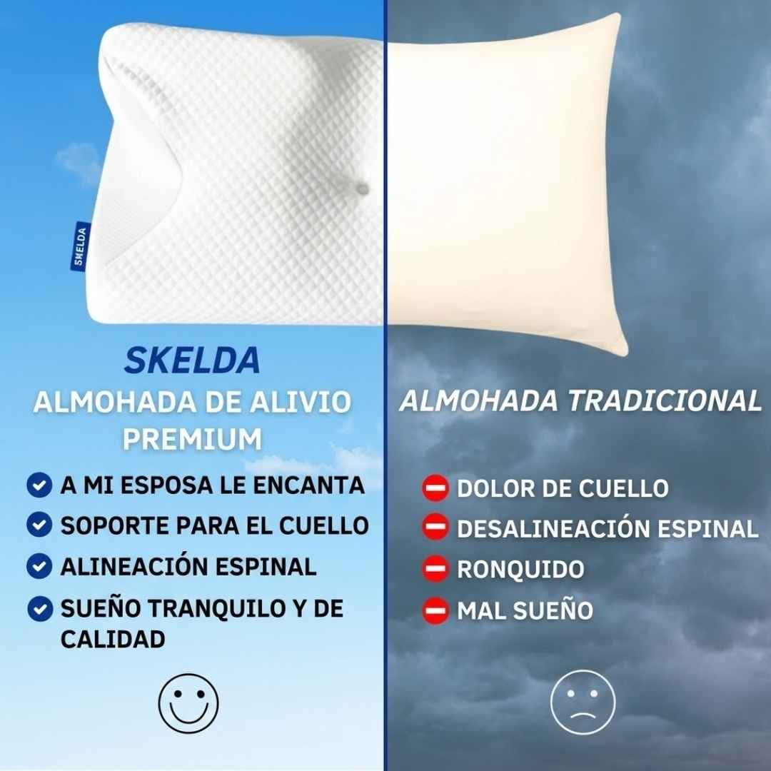 almohada cervical ortopédica estrella