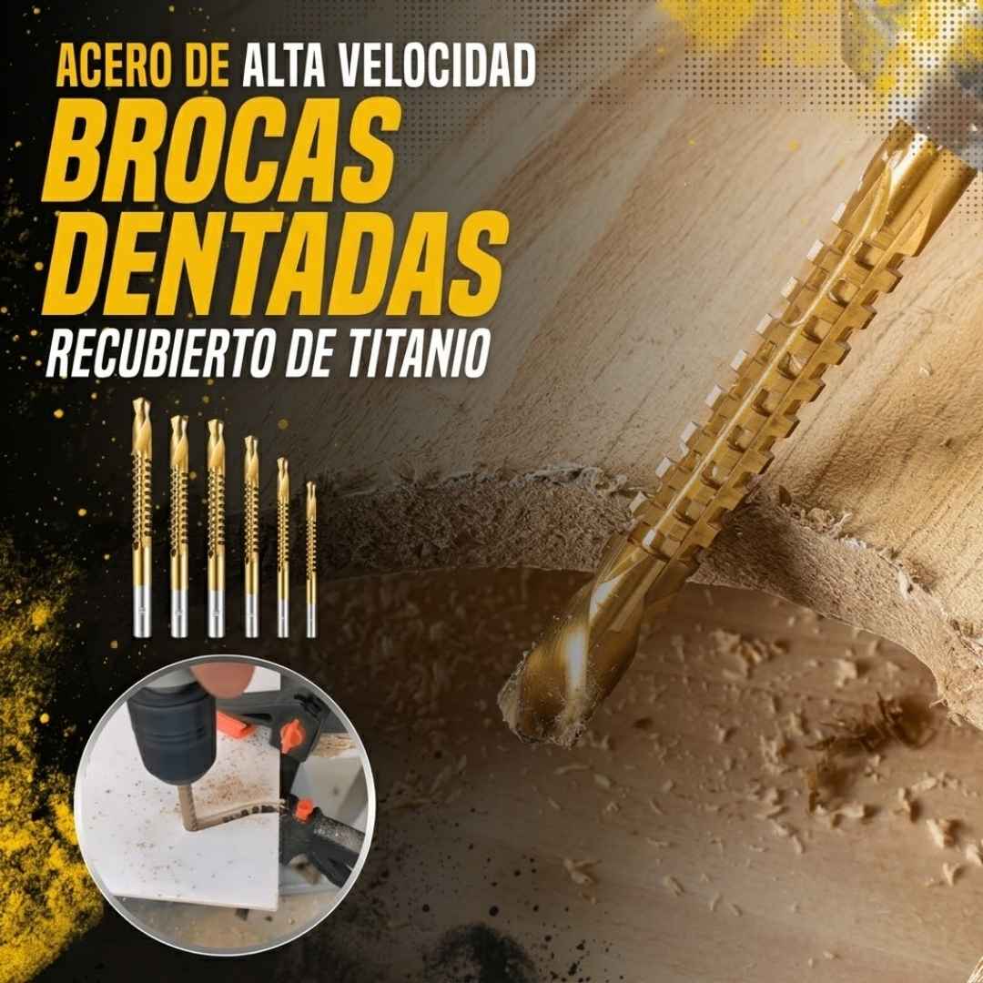 Brocas para Corte Lateral por 6 piezas