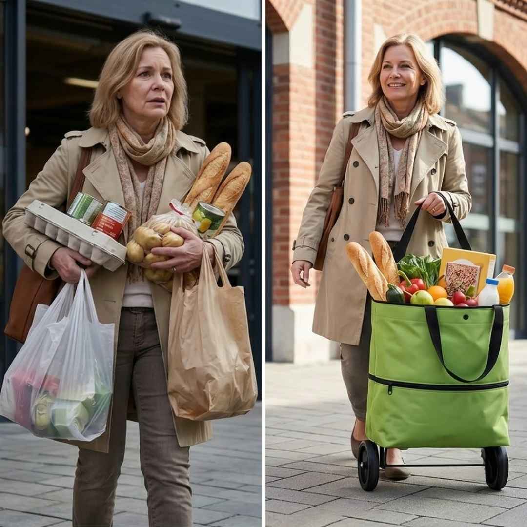 Carrito de Compras Plegable - Llevar Todas Tus Compras Nunca Fue tan Fácil