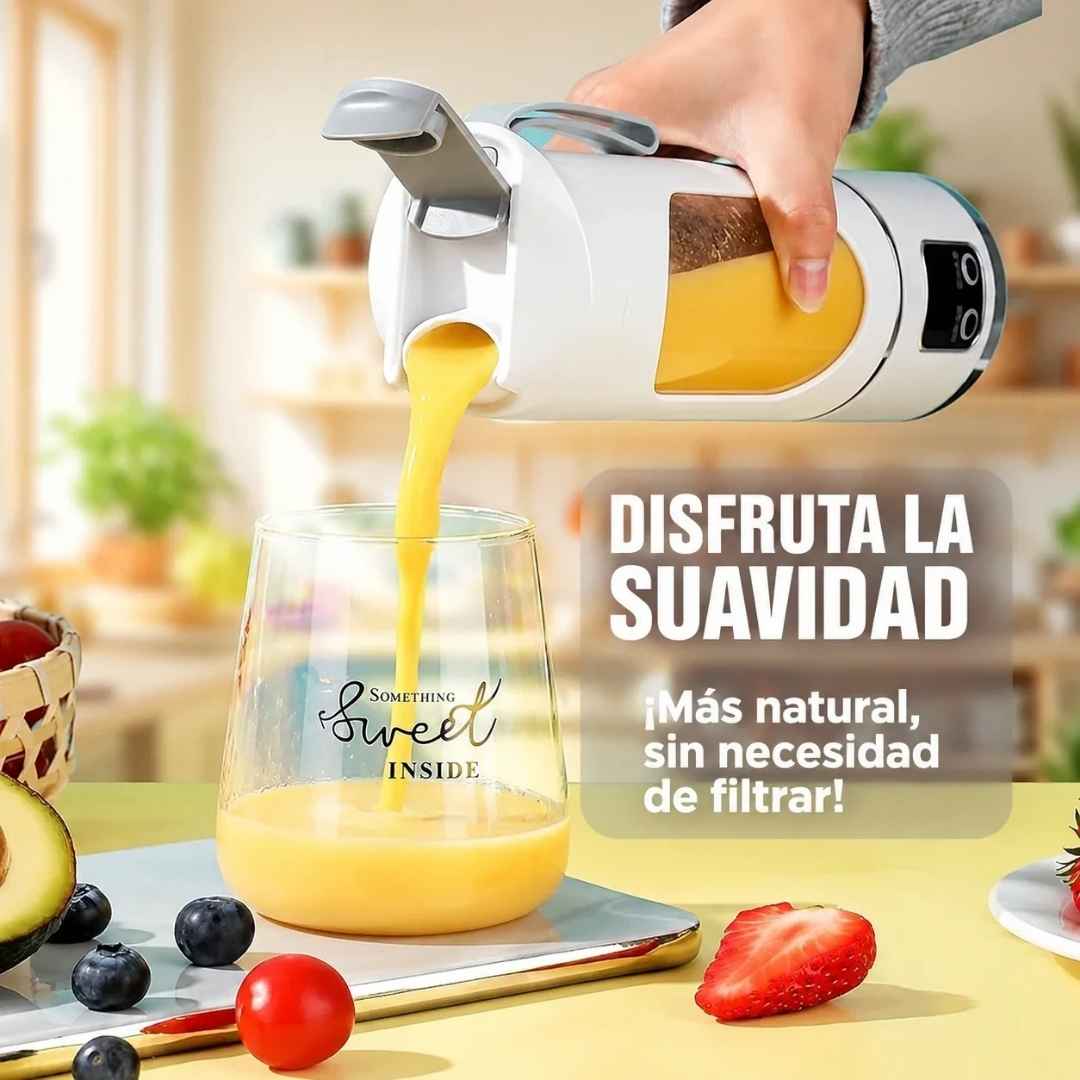 Licuadora Portátil USB: Tus Jugos Listos en Segundos y Sin Encartarte.