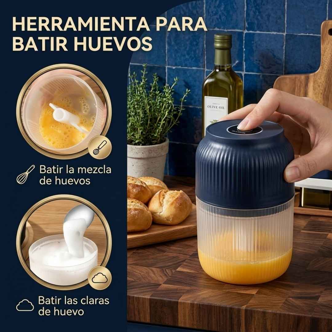 Mini Picador Portátil Eléctrico: Tus Alimentos a Tiempo, Tu Cocina Limpia