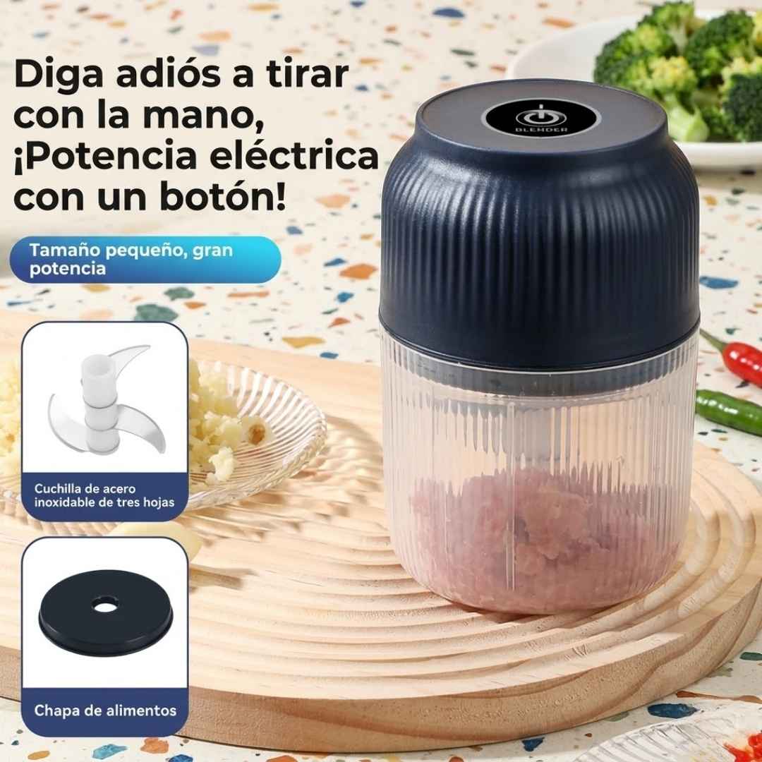 Mini Picador Portátil Eléctrico: Tus Alimentos a Tiempo, Tu Cocina Limpia