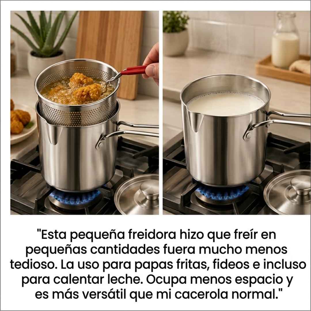 Freidora Escurridora Pro: Cocina rápido, seguro y con sabor irresistible