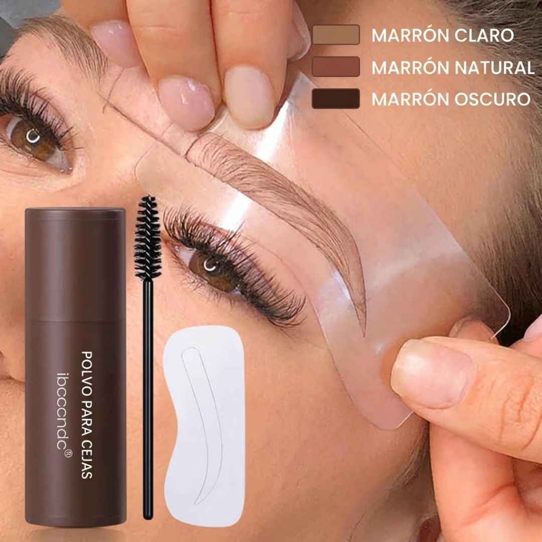 BrowLuxe™ | Sello de Cejas Profesional con Cojín y X10 Plantillas