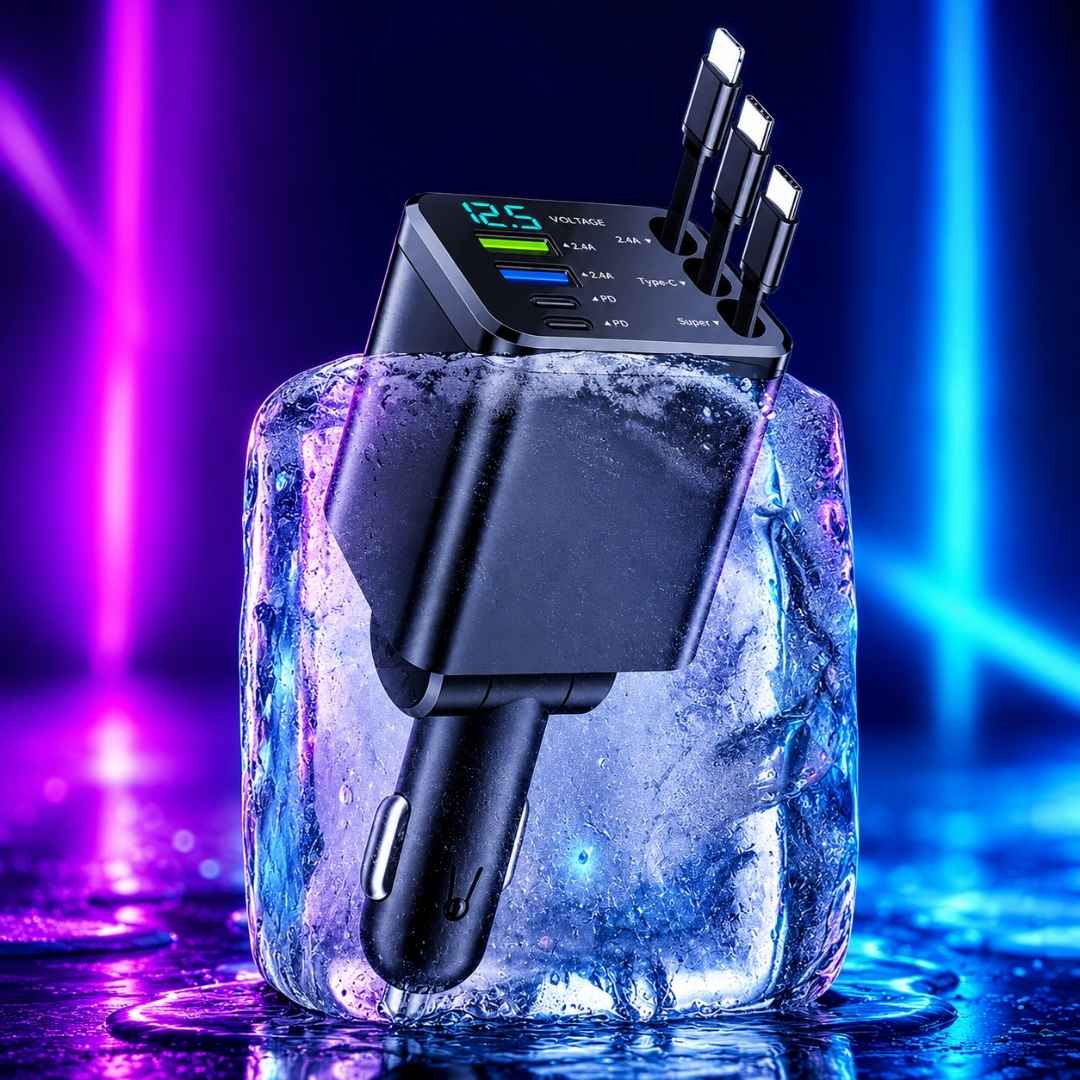 Cargador Celular Carro 4en1 Proyector