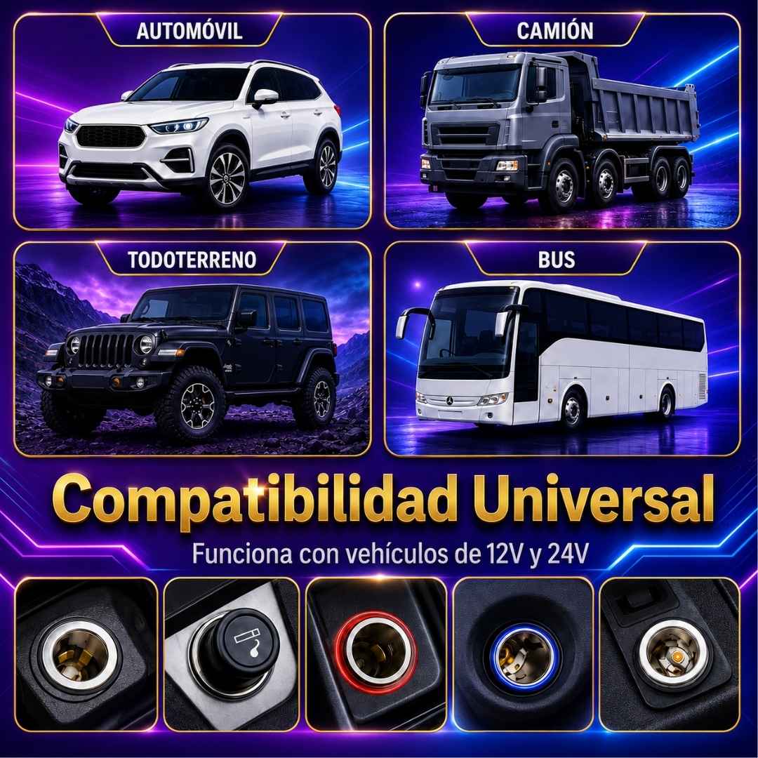 Cargador Celular Carro 4en1 Proyector