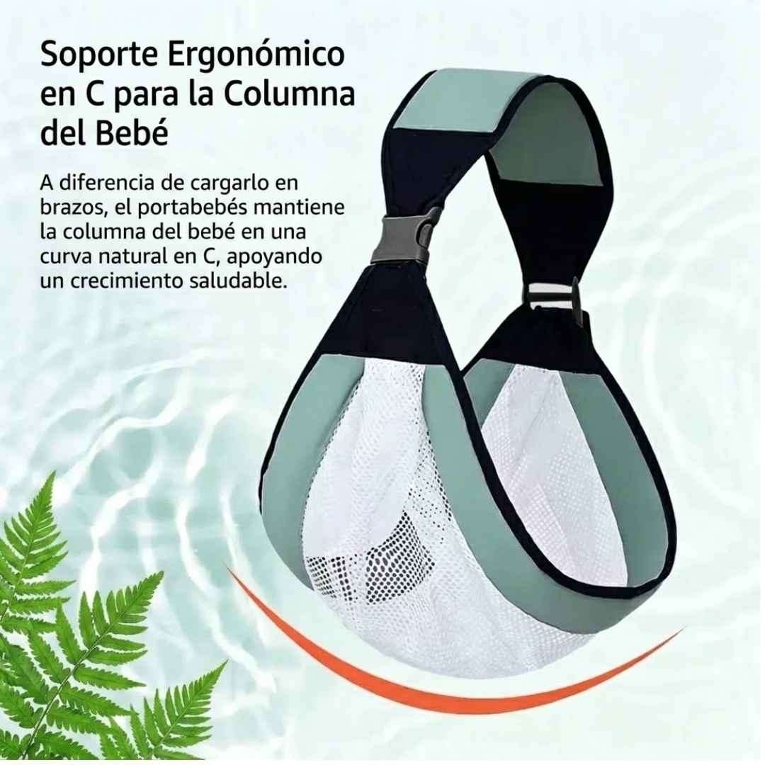 Cargador de Hombro Para Bebé: Manos Libres y Cero Dolor de Espalda