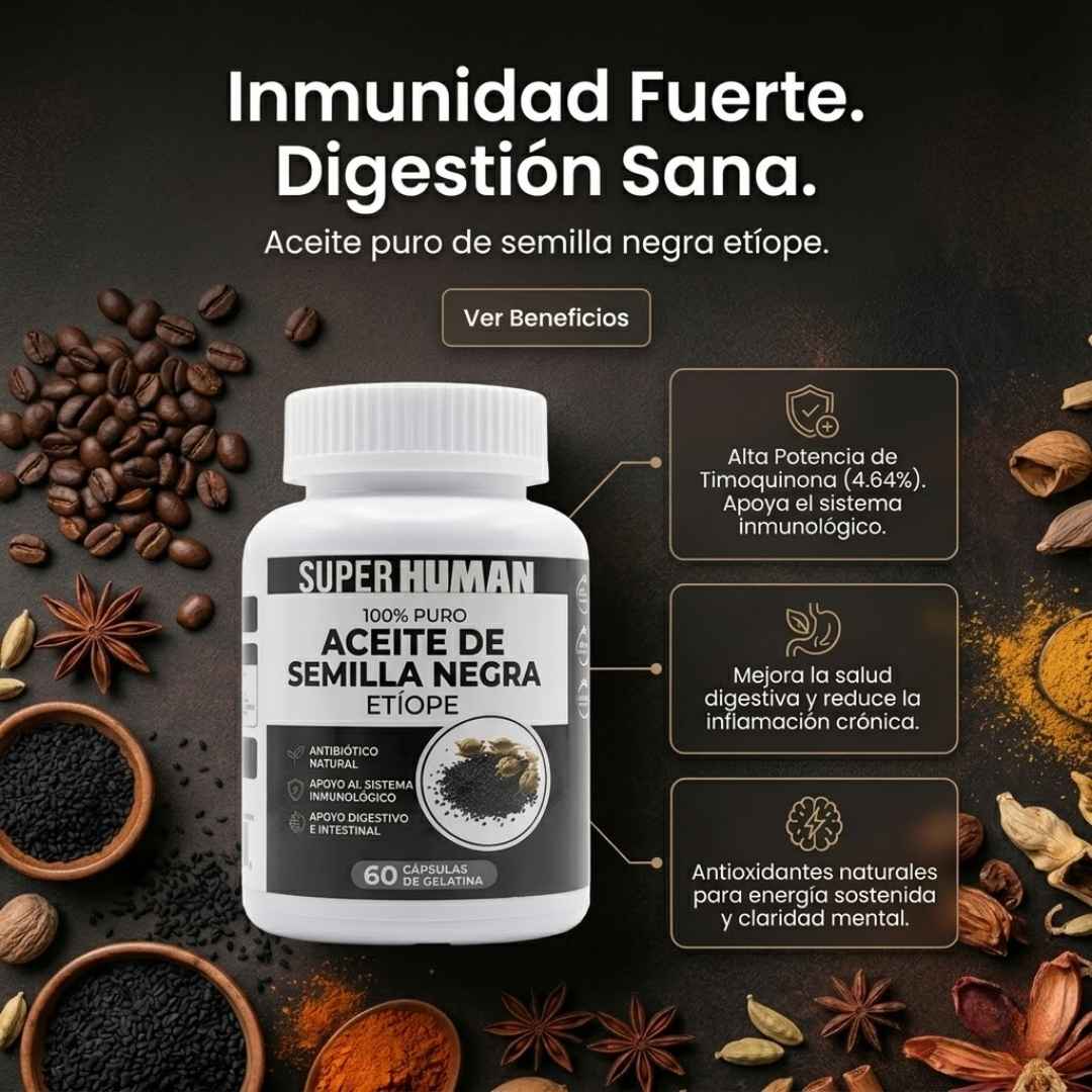 ETHIOPIAN BLACK SEED OIL: TU ALIADO EN EL CUIDADO DE TU BIENESTAR DIGESTIVO
