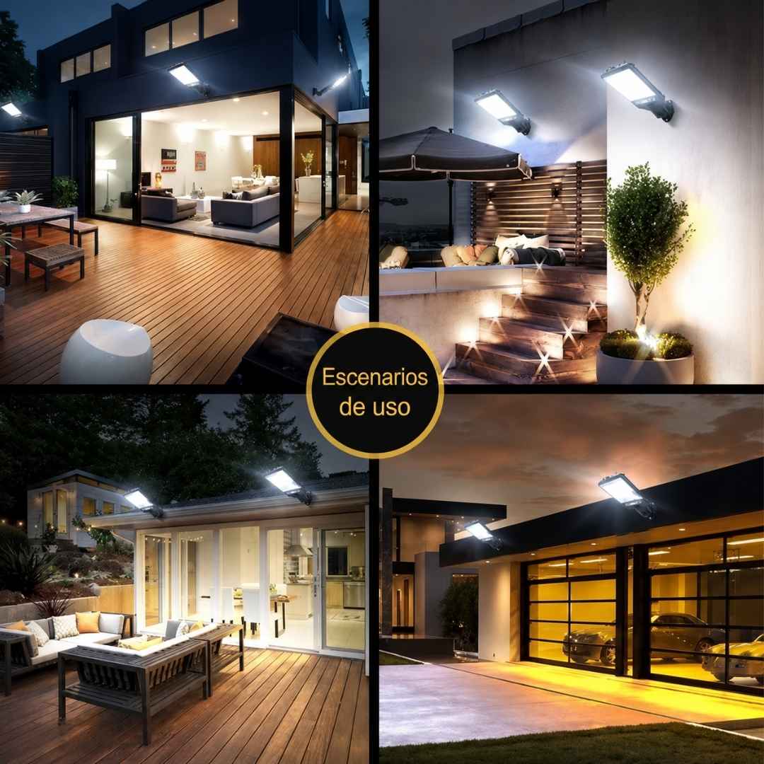Lampara Reflector Led Con Panel Solar - Oferta X2