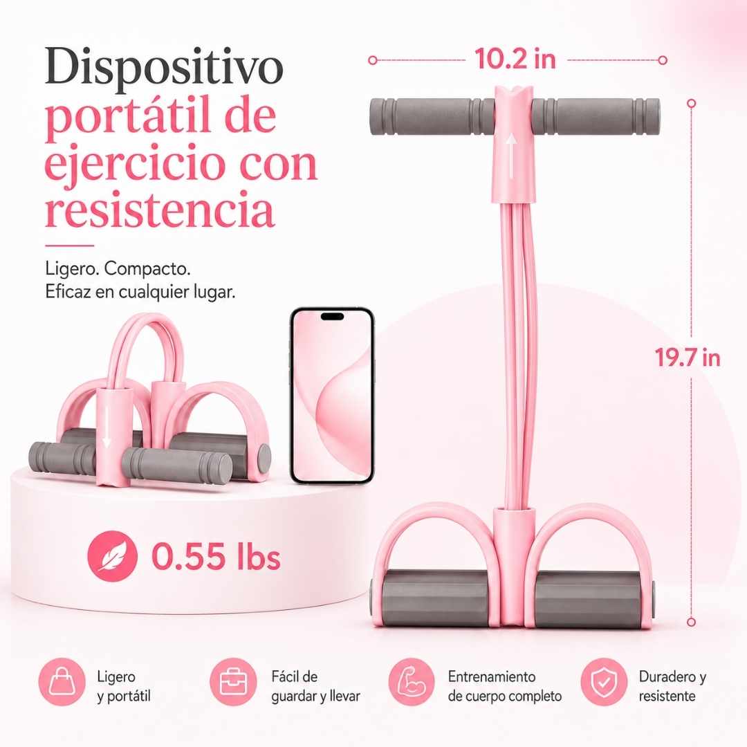 BANDA ELÁSTICA BODY TRIMMER PULL REDUCER - RESULTADOS REALES, A TU RITMO Y DESDE CASA