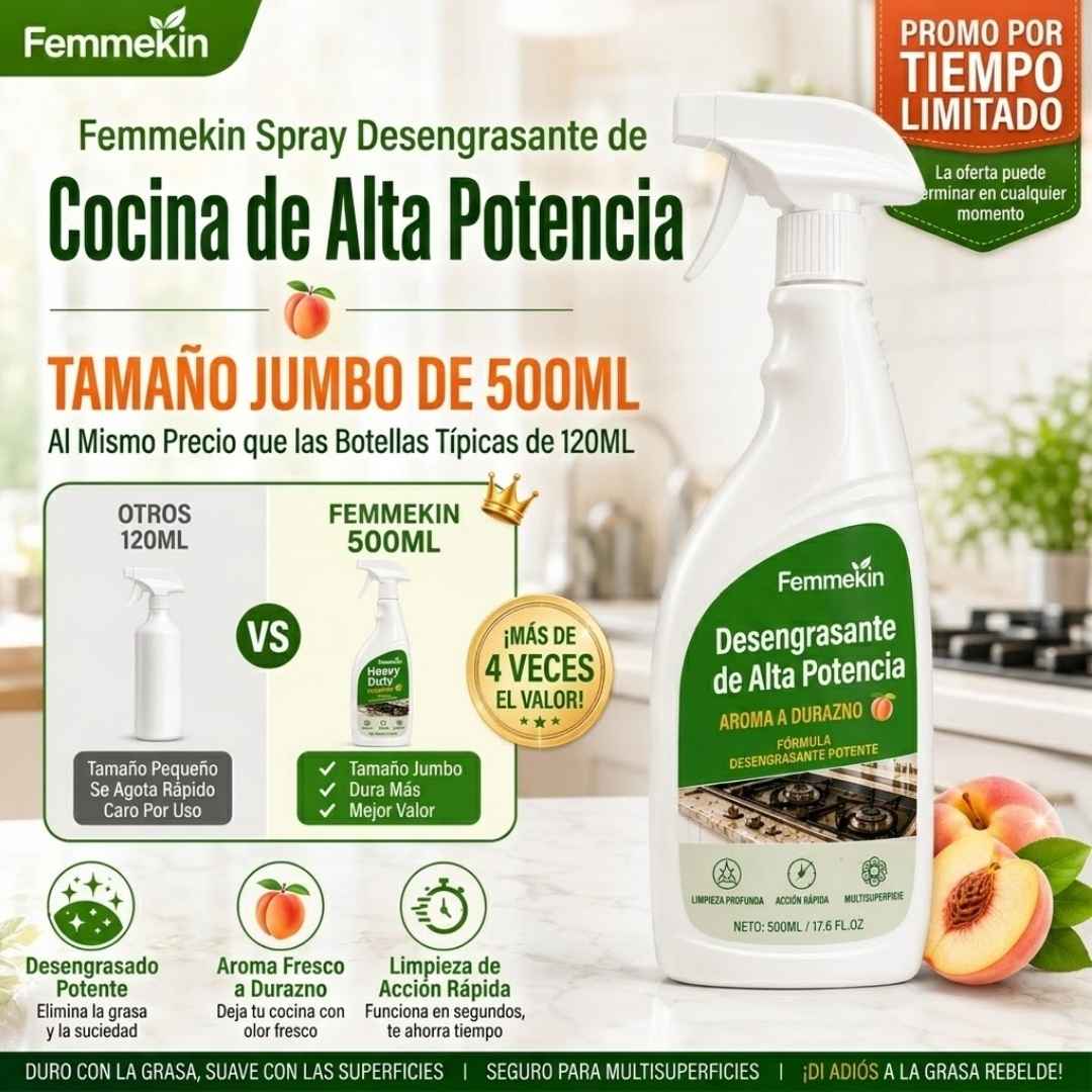 Desengrasante Mágico Heavy Duty: Limpia en Segundos Sin Refregar