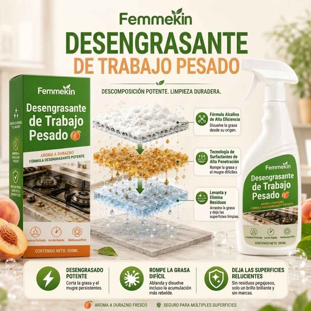 Desengrasante Mágico Heavy Duty: Limpia en Segundos Sin Refregar