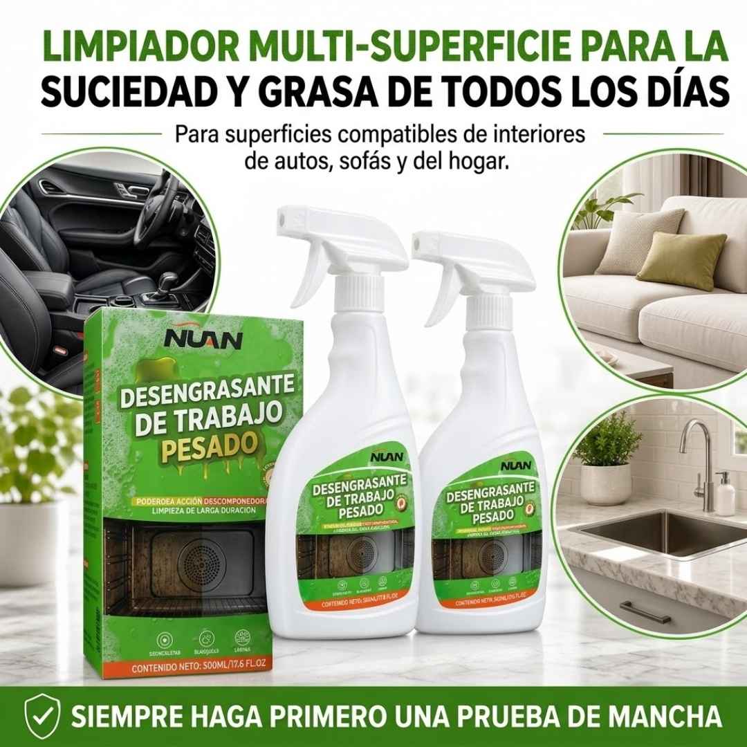 Desengrasante Mágico Heavy Duty: Limpia en Segundos Sin Refregar