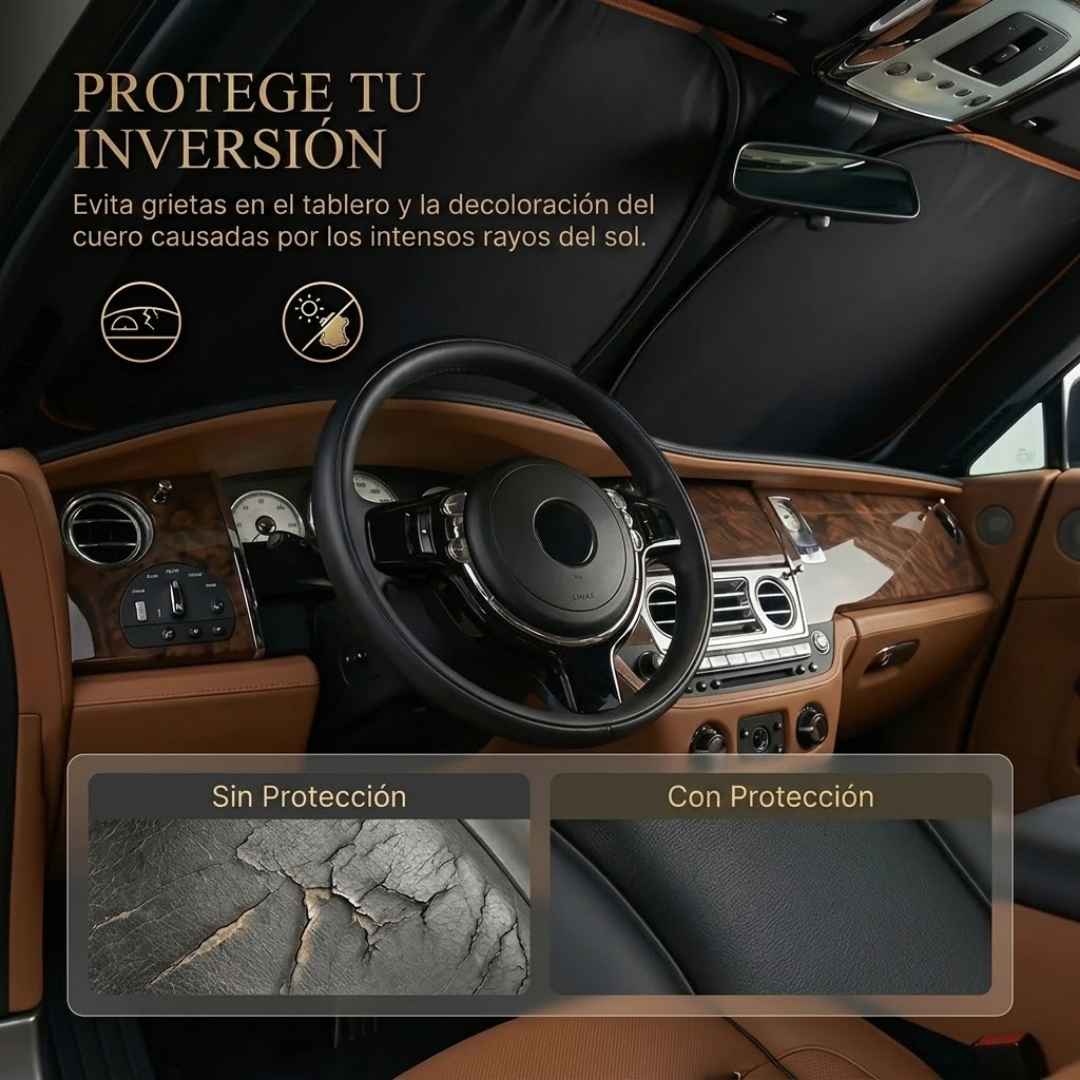 Parasol Tipo Sombrilla: Tu Carro Fresco y Protegido del Sol al Instante.