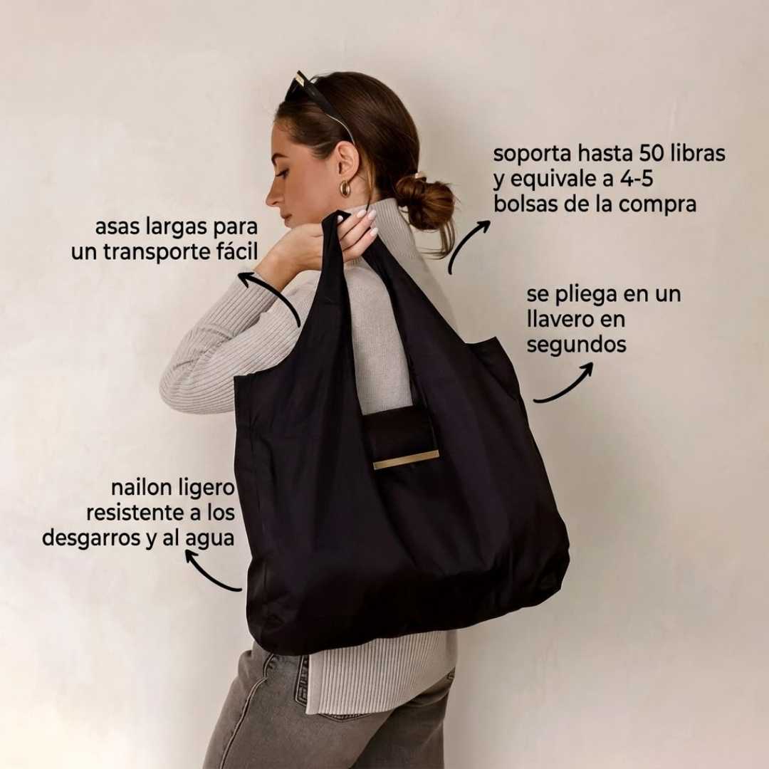 Bolsa multiusos tipo llavero: Lleva de todo a todo lado sin encartarte.