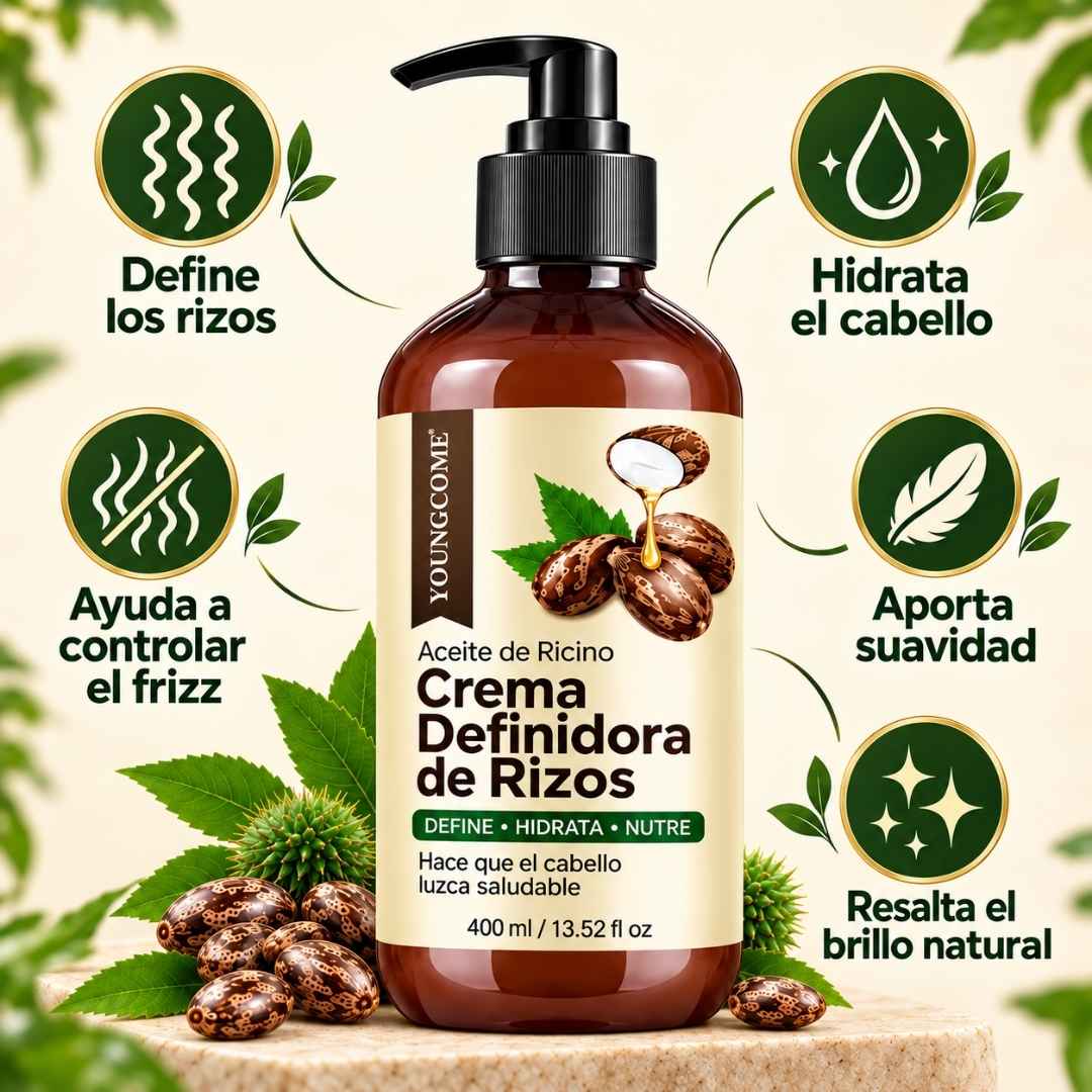 Crema Definidora de Rizos YOUNGCOME: ¡Crespos perfectos y sin frizz todo el día!