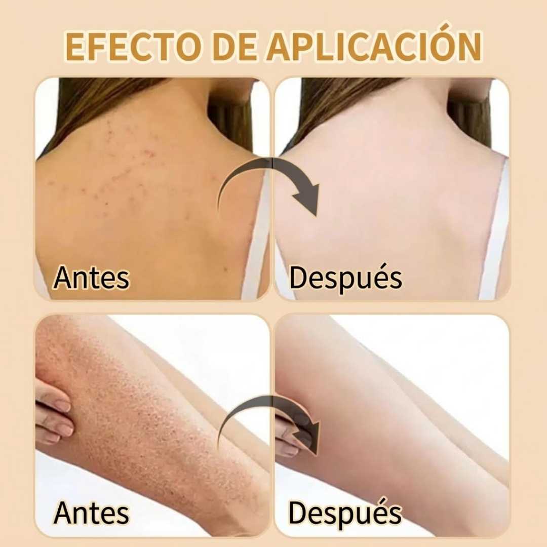 Exfoliante de Cúrcuma Aclarante: Piel suave, parejita y con un brillo hermoso.