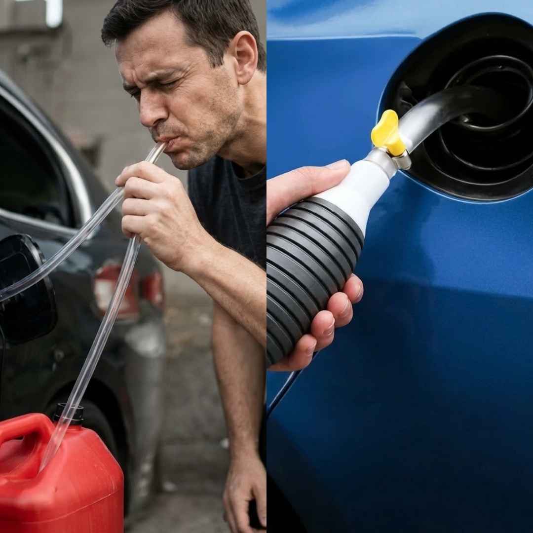 Bomba Manual Saca-Líquidos: Pase Gasolina o Agua Rápido y Sin Regueros.
