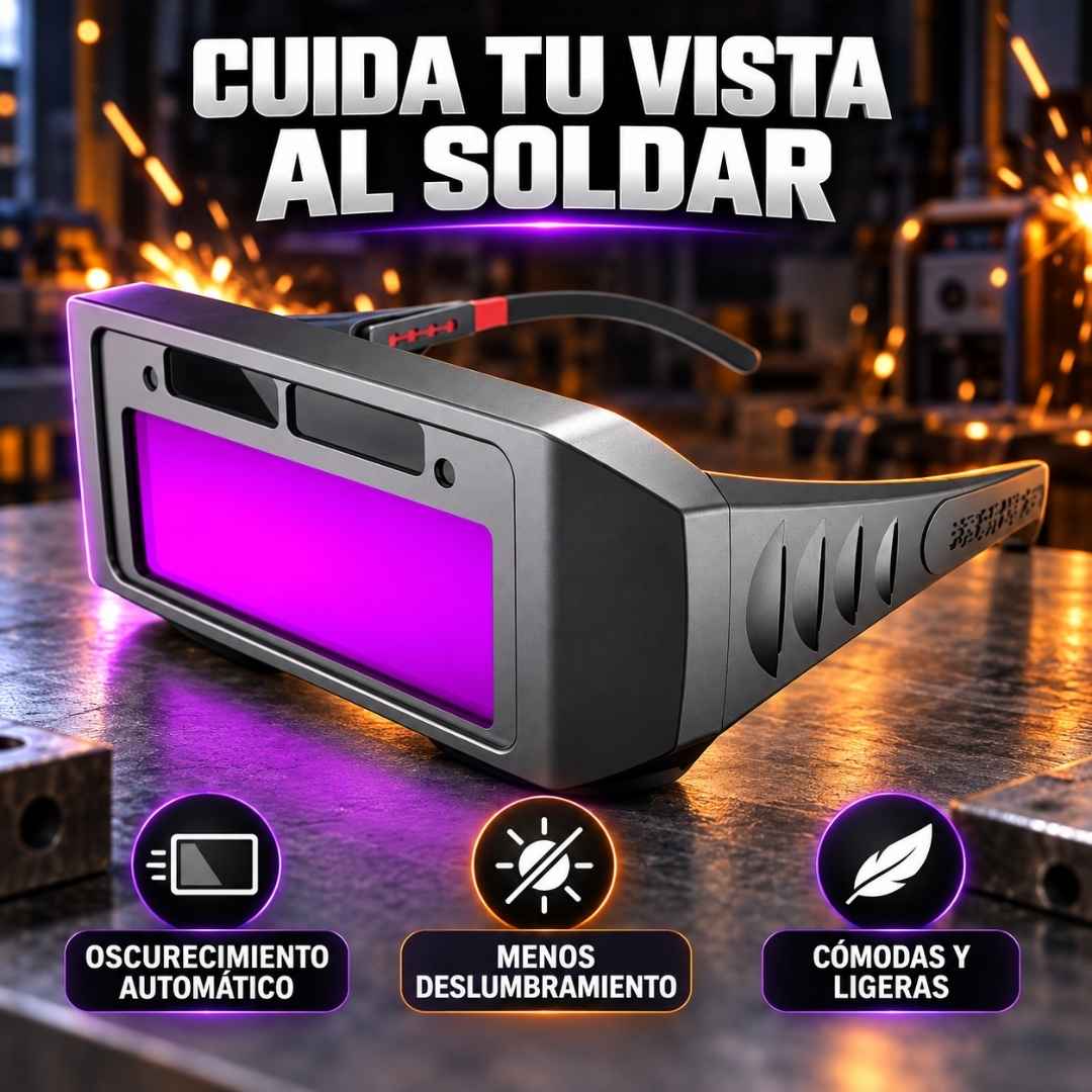Gafas Automáticas para Soldar: Salva tu Vista y Camella sin Estorbos