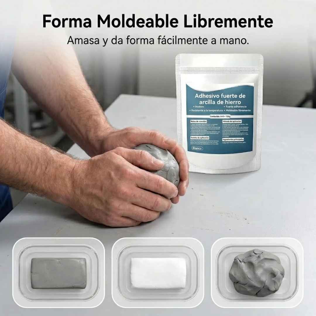 Adhesivo de Masilla de Hierro x2